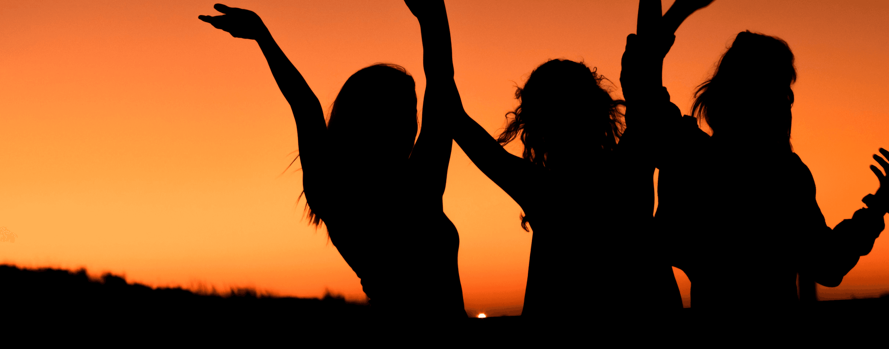 people in sunset